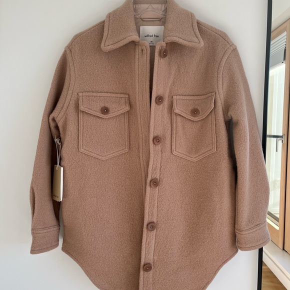 BNWT Aritzia Wilfred Free Ganna Shirt Jacket 2XS - Picture 7 of 12